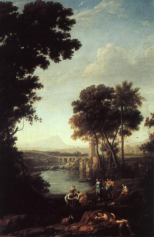 Claude Lorrain Landscape with the Finding of Moses china oil painting image